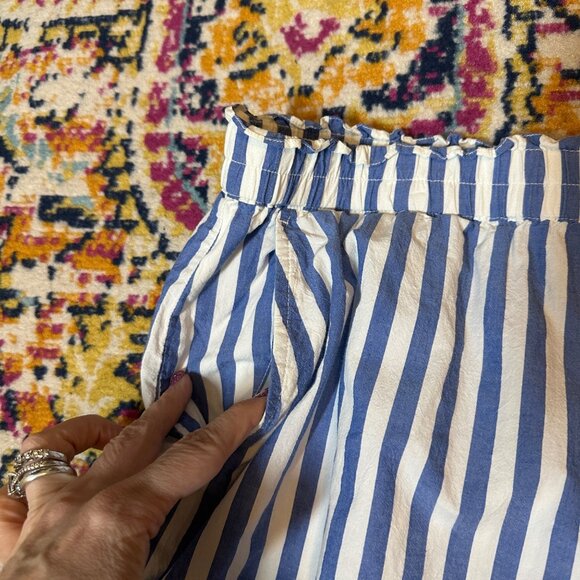 Madewell Elastic Waist Pull-On Shorts Womens Size XL Minimalist Hermitage Blue - Picture 6 of 9